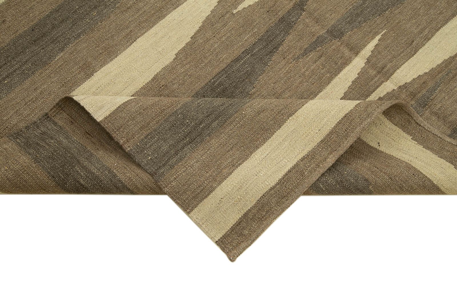 Tapis Kilim contemporain brun 6x8   30103 photo vinterior