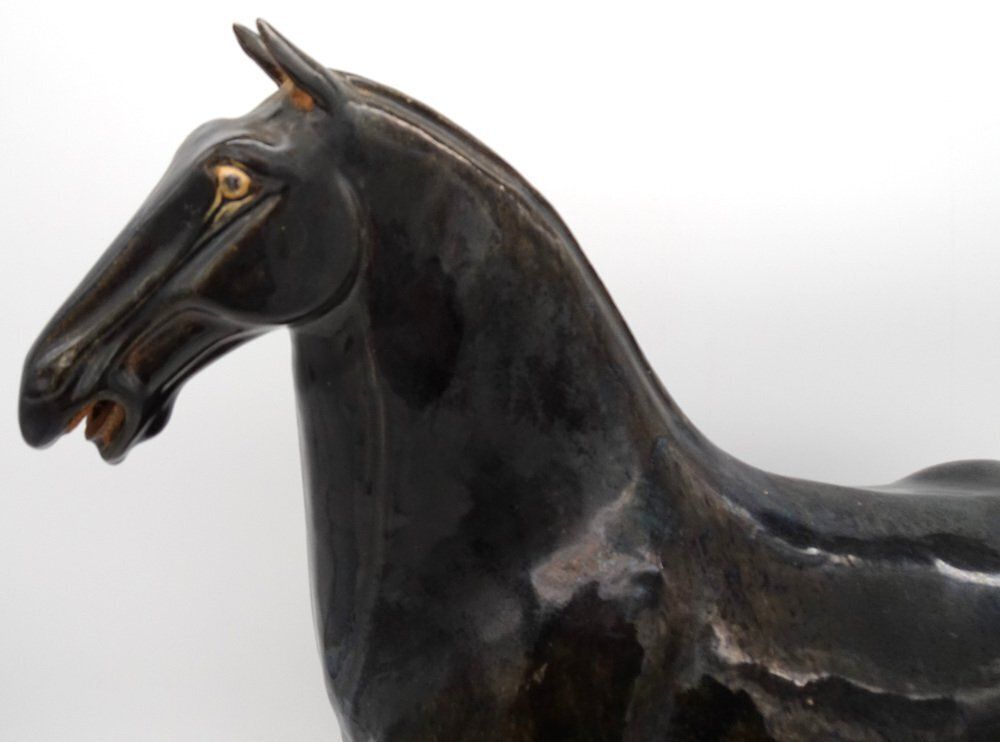 Large Chinese Terracotta Ceramic Tang Horse, 1970s photo 323.0