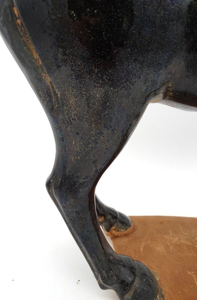 photo vinterior Large Chinese Terracotta Ceramic Tang Horse, 1970s