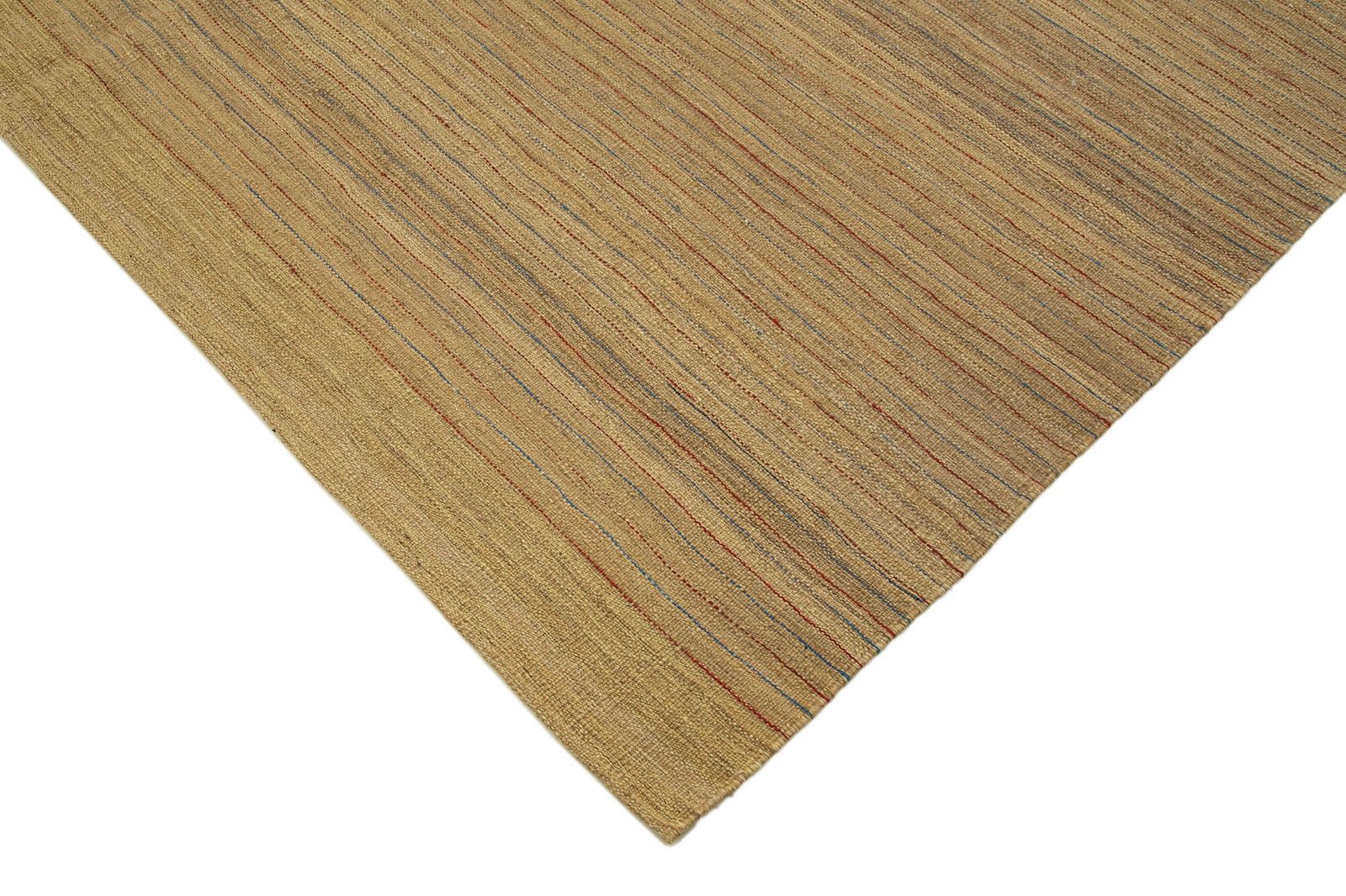 Tapis Kilim contemporain jaune 7x9   30140 photo Textiles