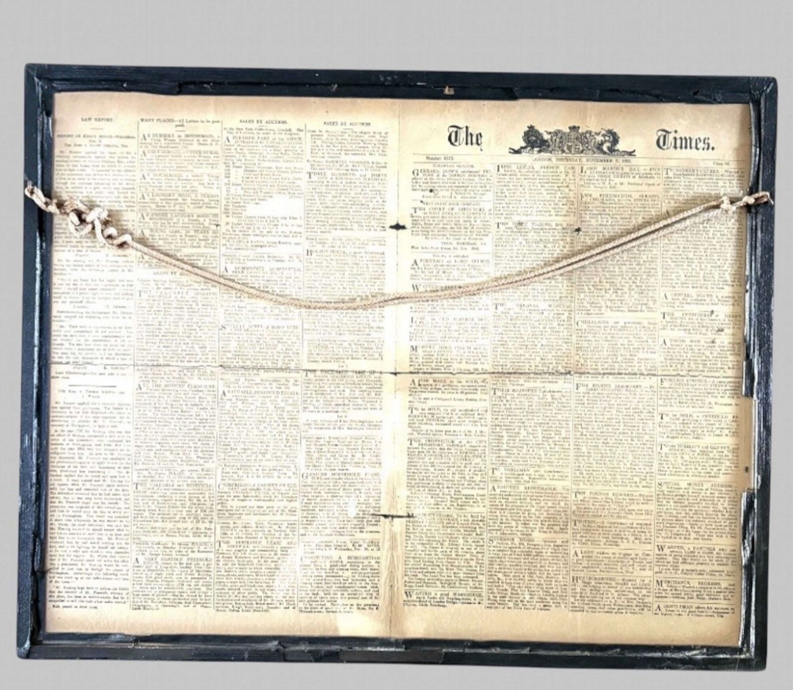 Times Newspaper Nov 7th 1805   Trafalgar And Nelsons Death photo furniture