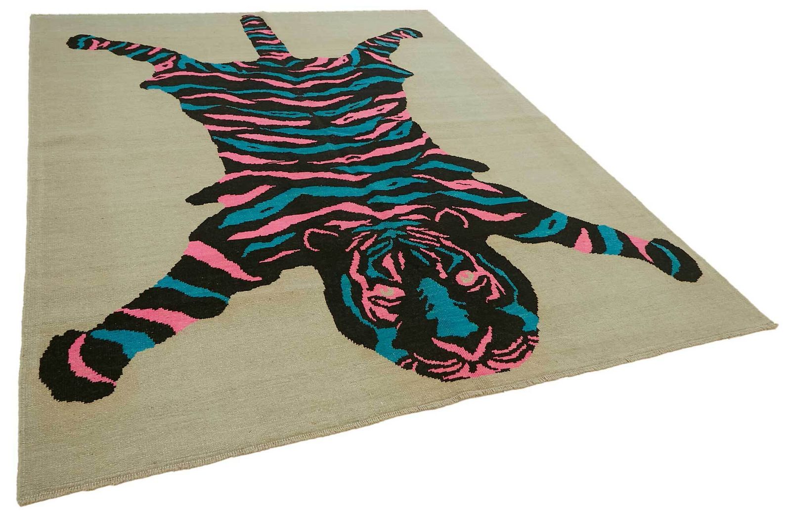 Tapis Oushak Tiger noué à la main 8x10   46695 photo furniture