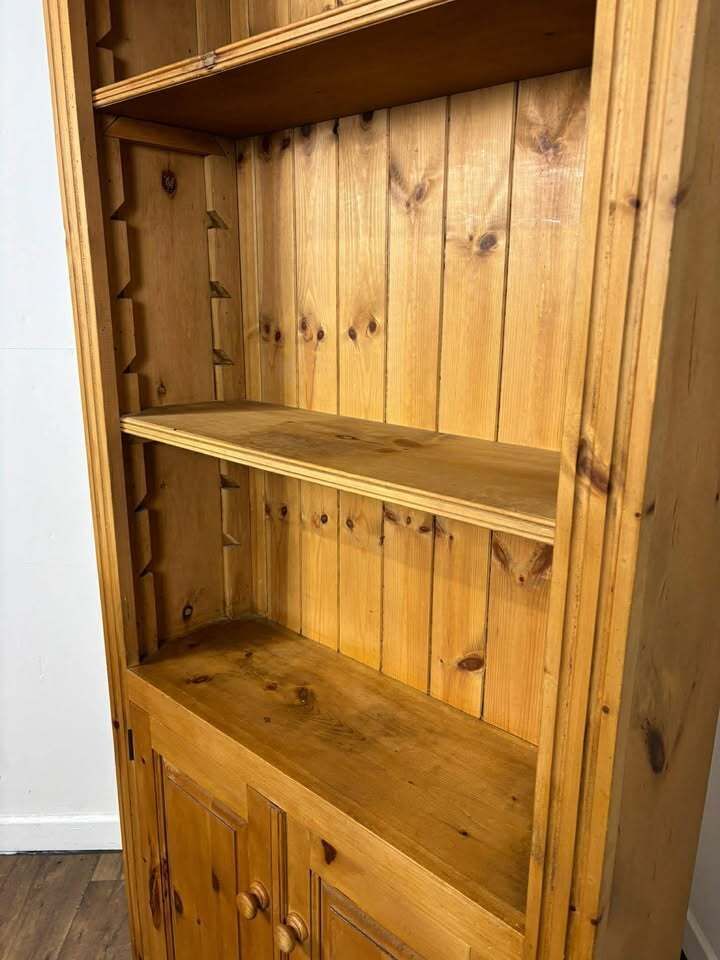 photo buy Modern Solid Pine Waxed Bookcase
