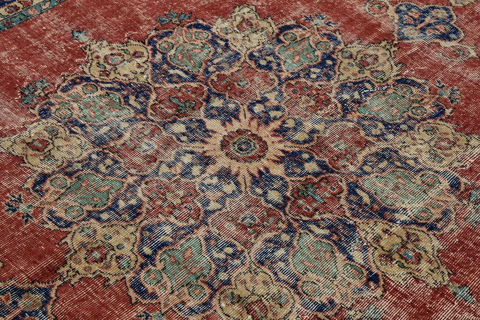Tapis vintage turc beige, 7x10 photo 651.0