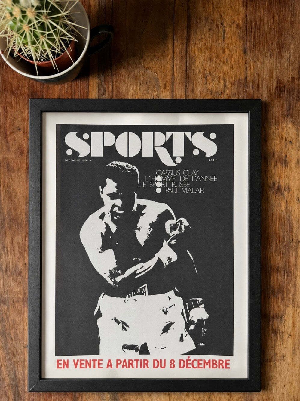 Muhammad Ali / Cassius Clay Original French Boxing Print 1966