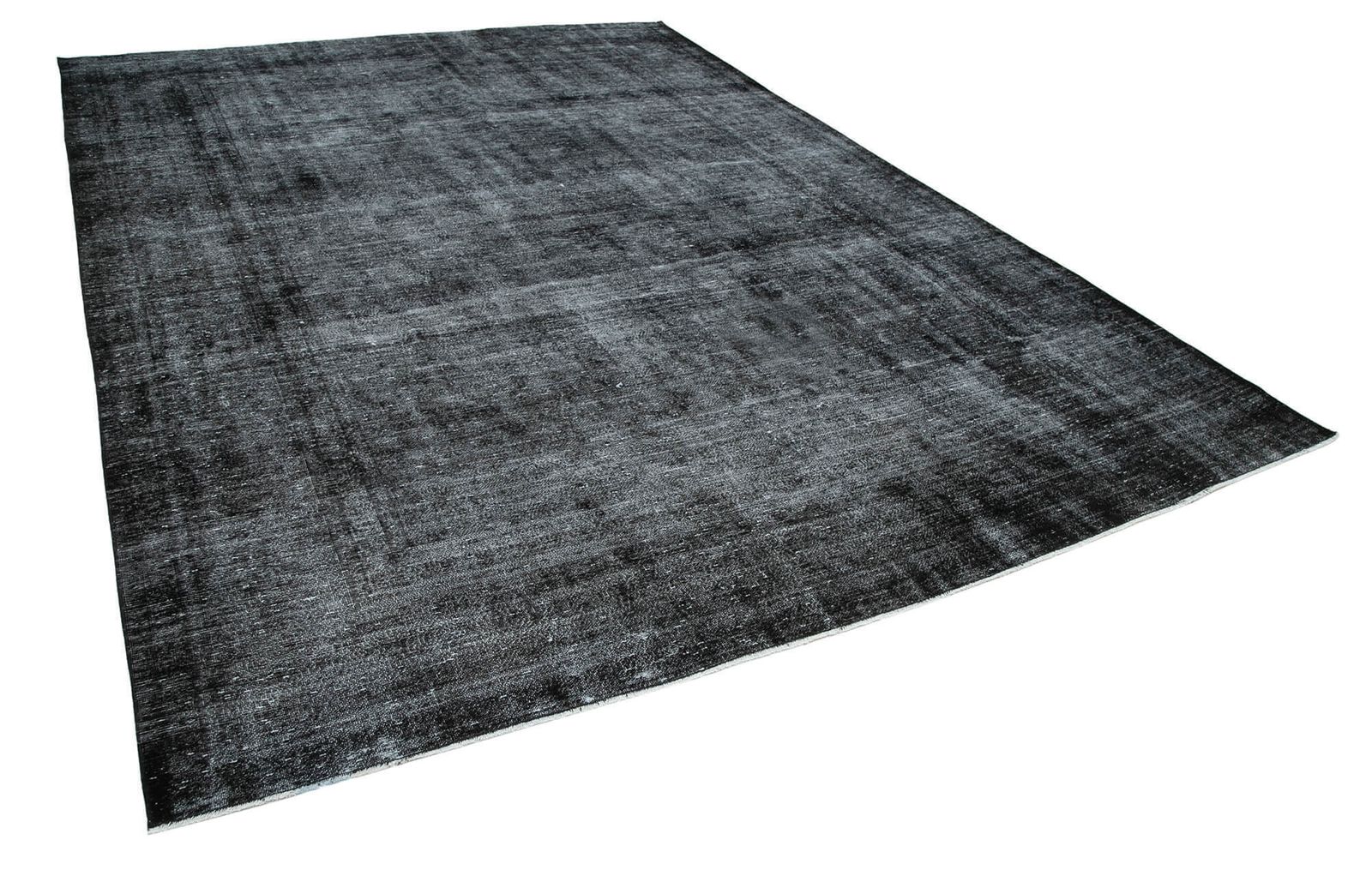 Grand tapis overdyed noir, 9x13 photo furniture