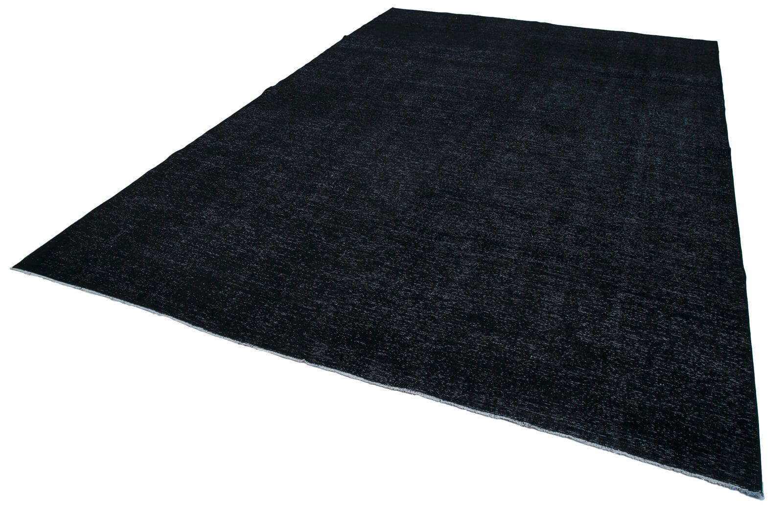 Grand tapis 9x14 overdyed noir photo for sale