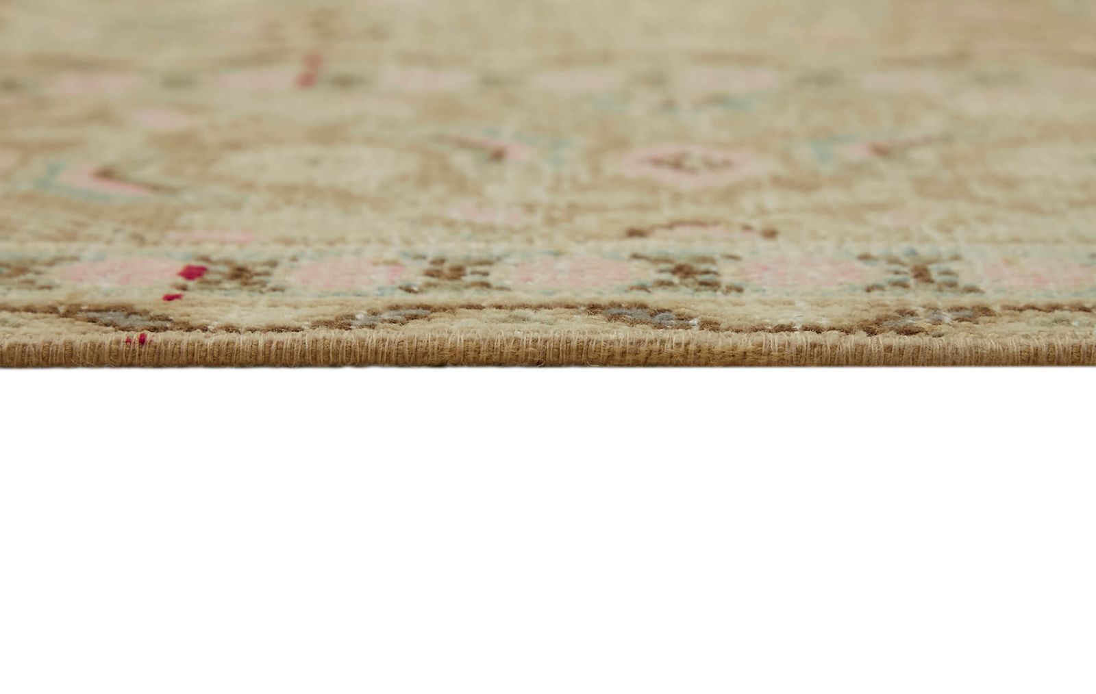 Tapis vintage beige, grand format 6x10 photo vintage