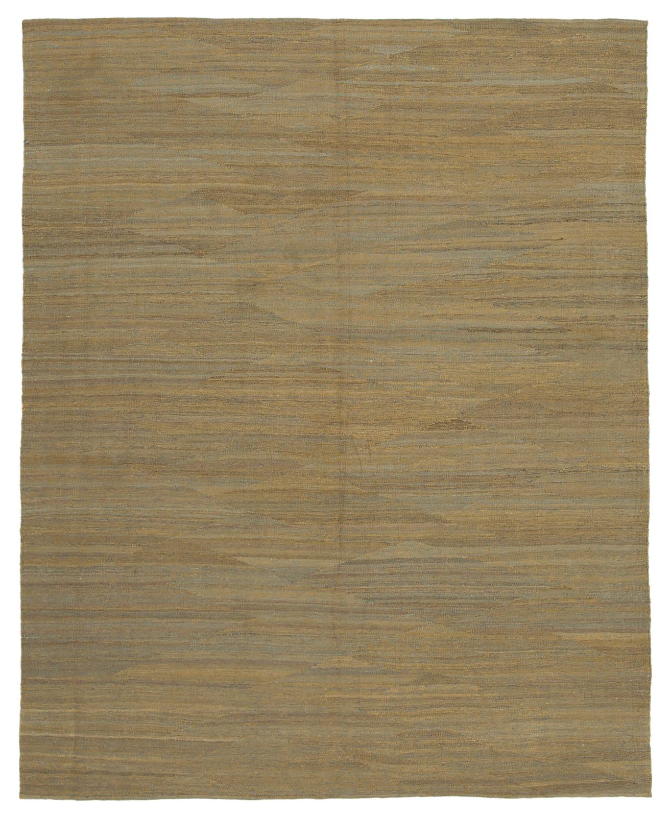 Tapis Kilim contemporain jaune 8x10