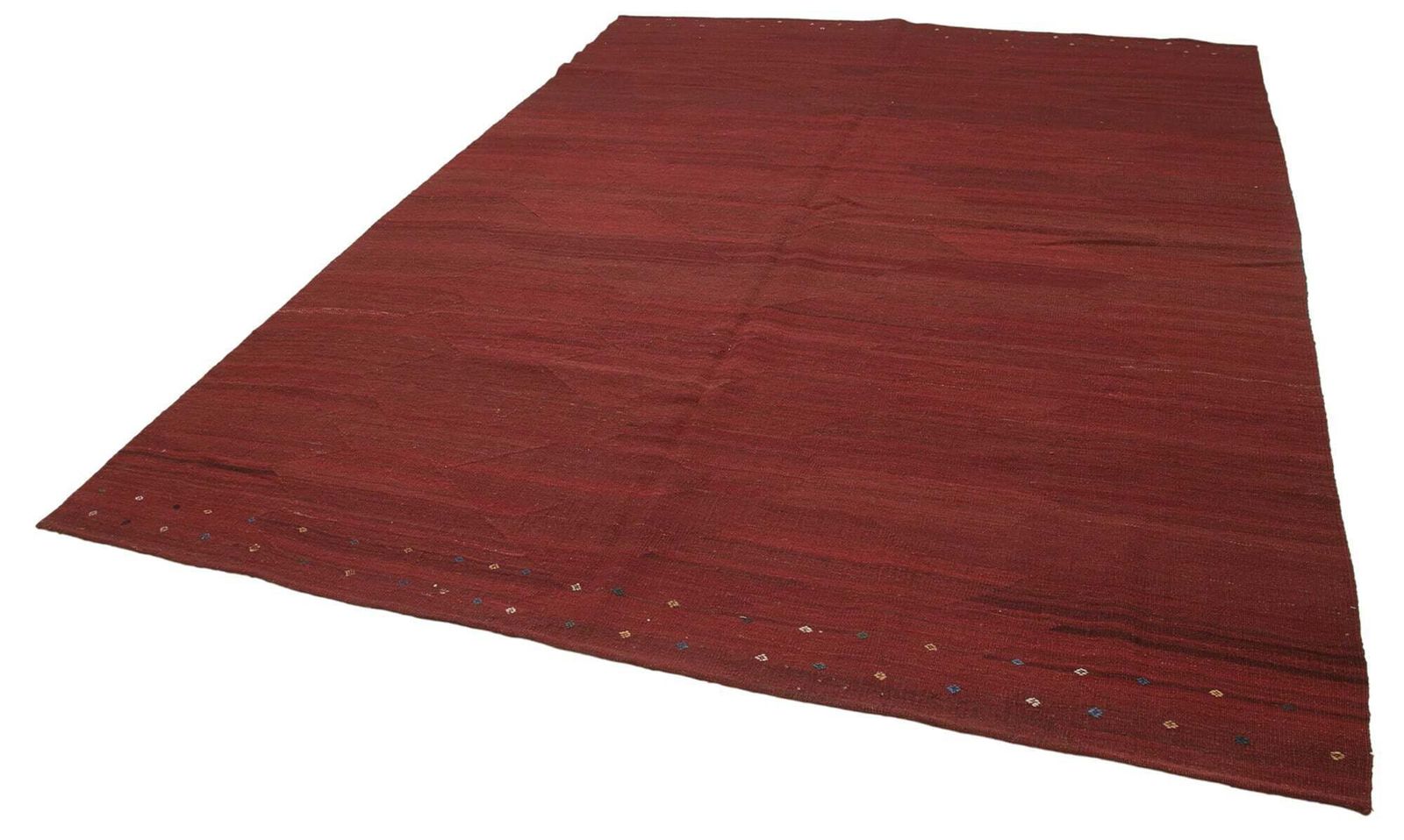 Tapis Kilim contemporain rouge 9x11   30200 photo for sale