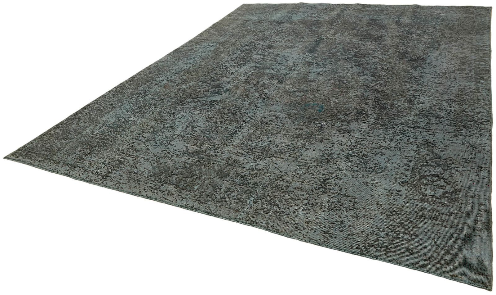 Grand tapis vintage overdyed gris, 10x13 photo for sale