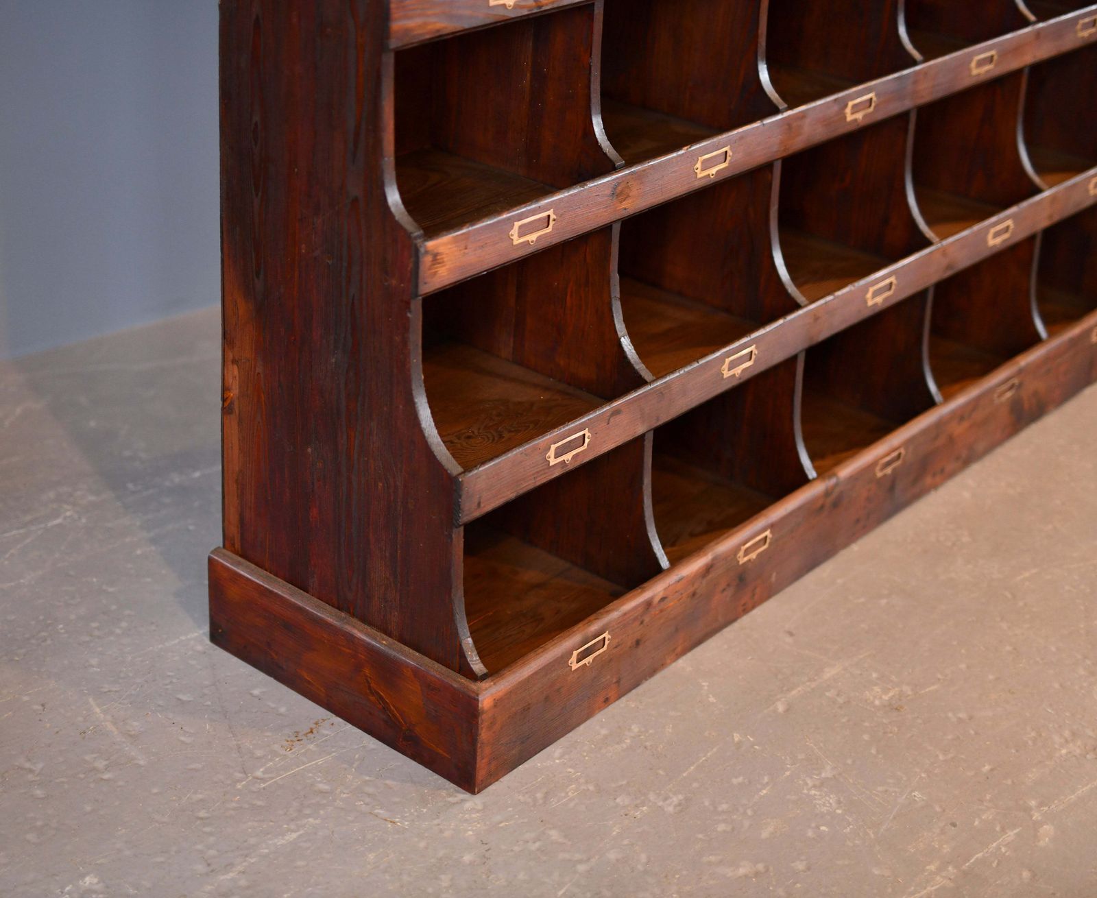 Early 20th Century Ironmongers Pigeon Hole Shelves photo 795.0