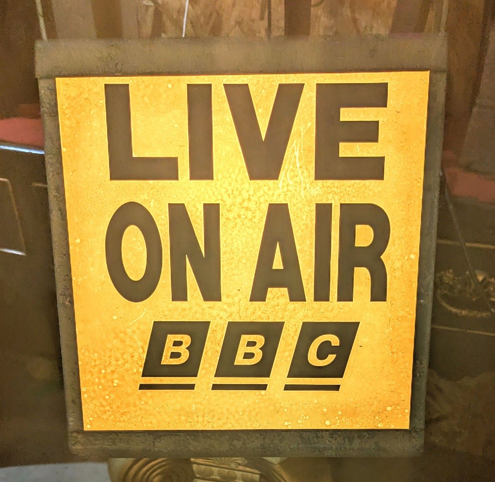 Vintage Live On Air Bbc Large Light  Delivery Available 0106.