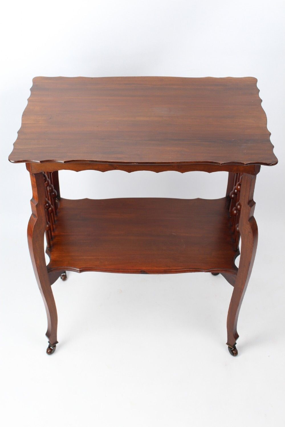 Small Victorian Arts Crafts Walnut Side Table photo furniture