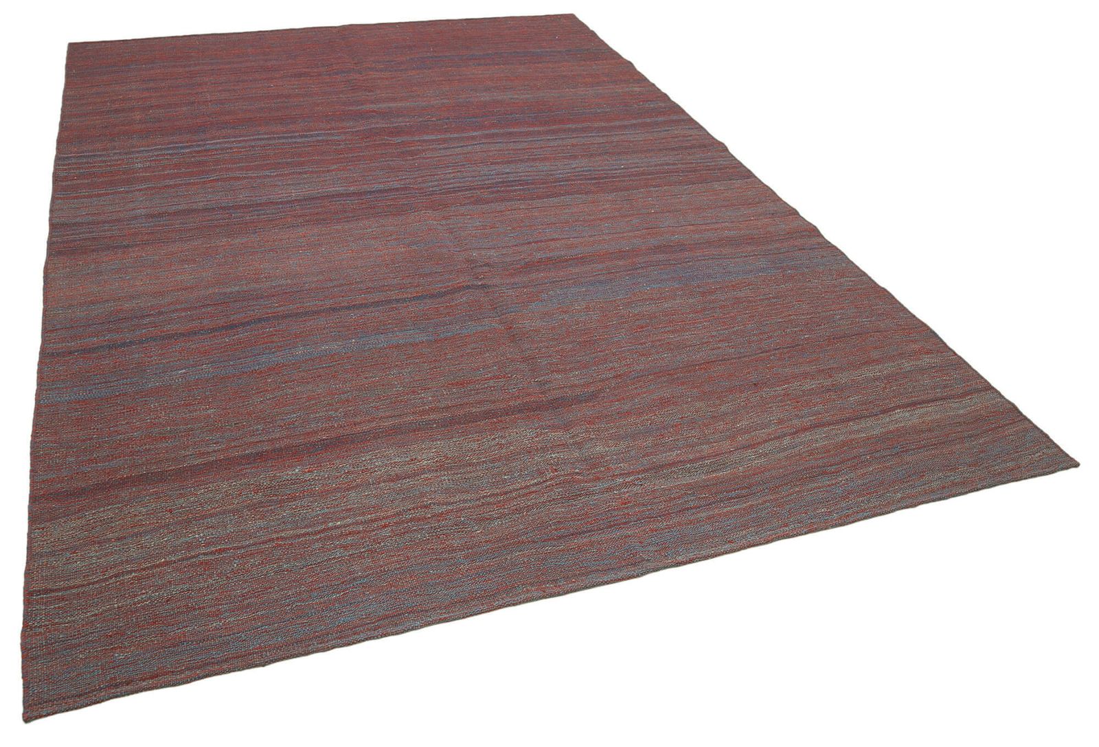 7x10 Rood Hedendaags Kilim Vloerkleed photo furniture