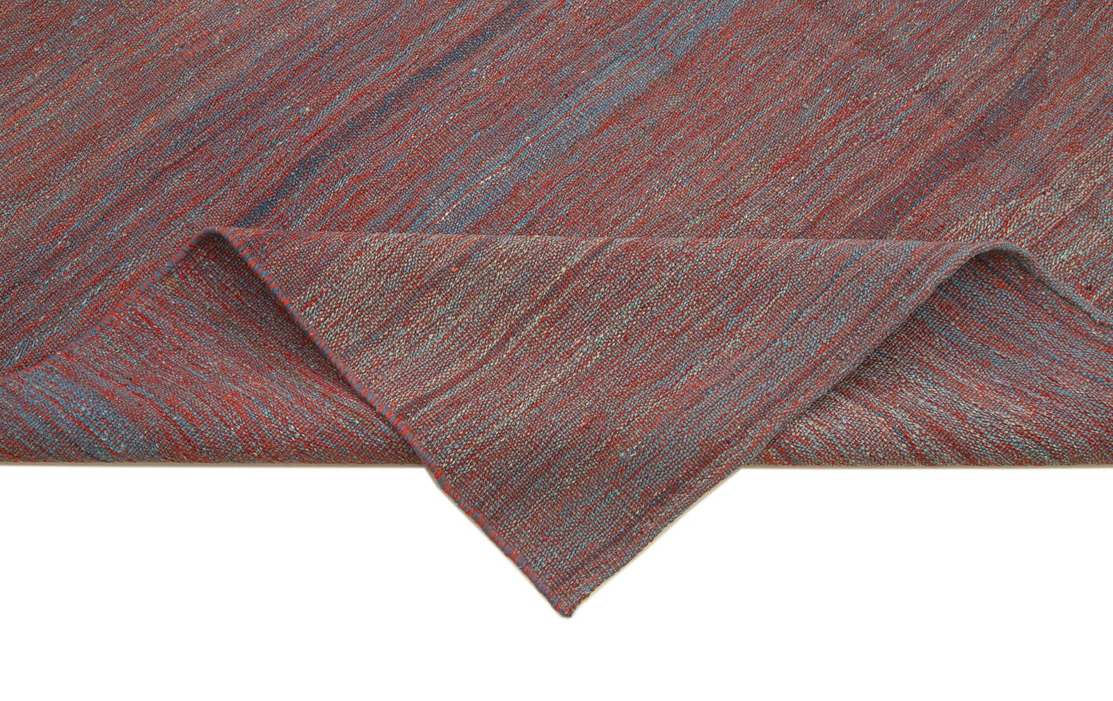 Tapis Kilim contemporain rouge 7x10 photo vinterior