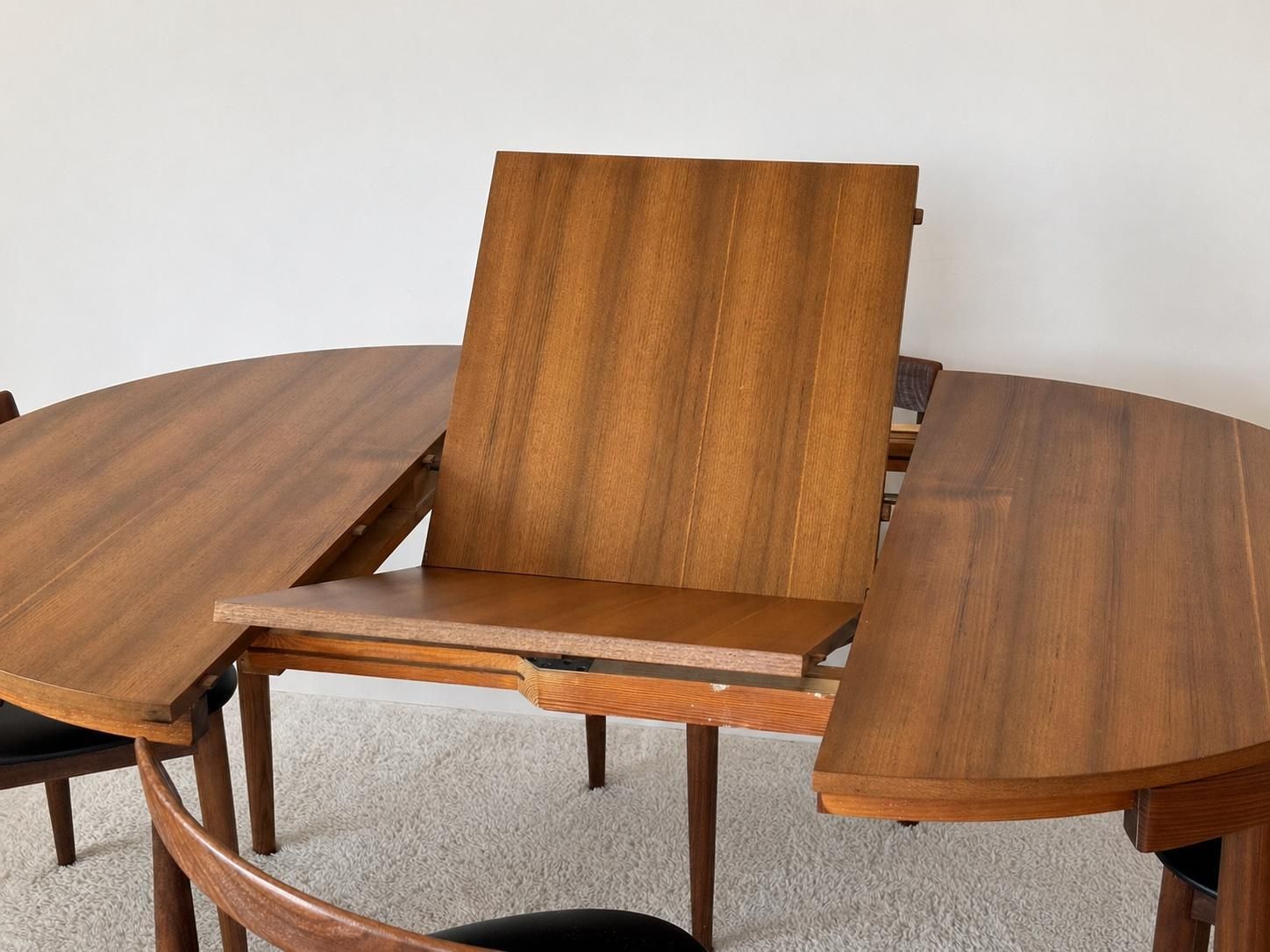 photo furniture Roundette Teak Extendable Dining Set By Hans Olsen For Frem Røjle, Denmark 1960s