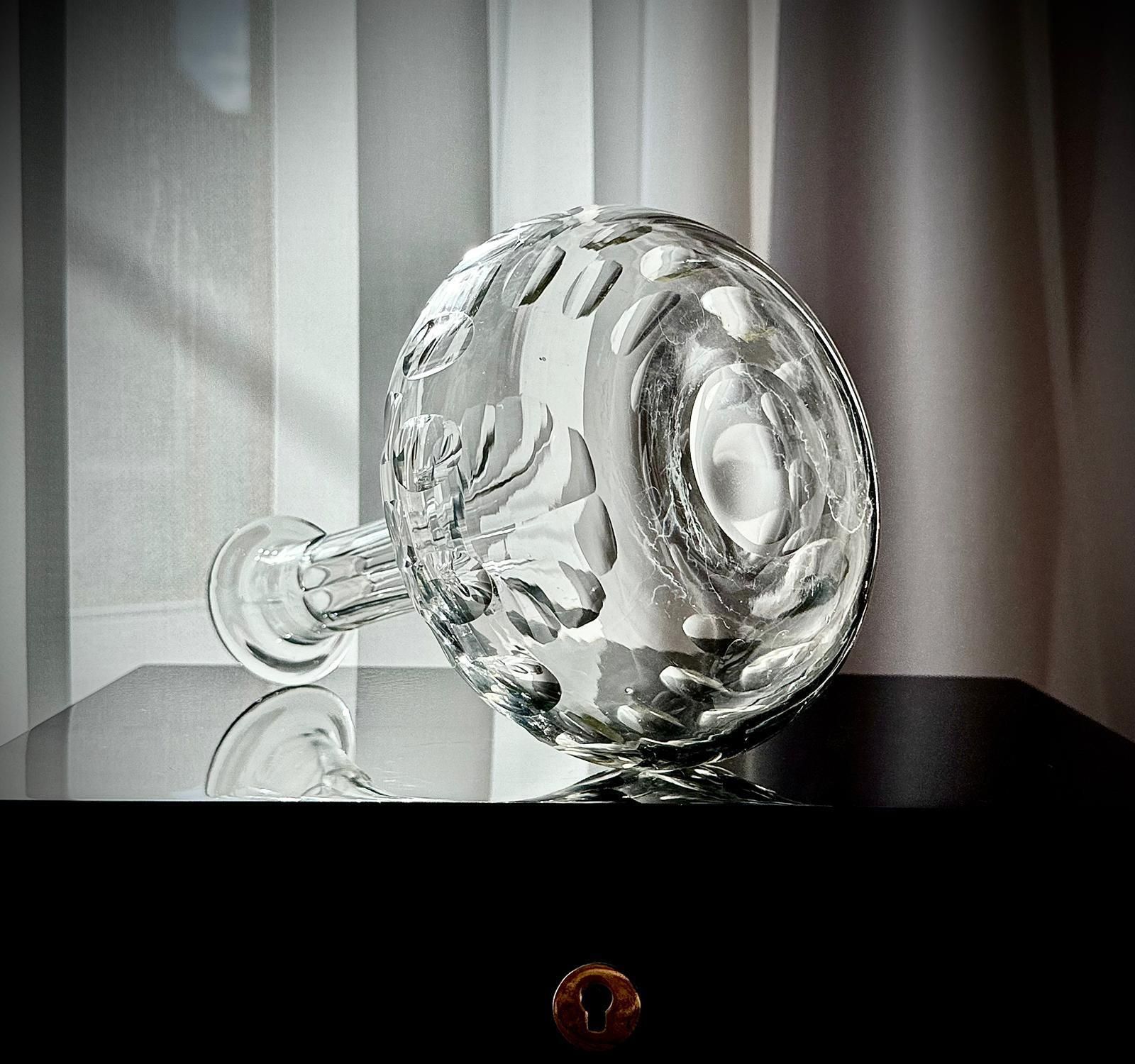 Victorian Shaft And Globe Glass Decanter, C.1880 photo furniture