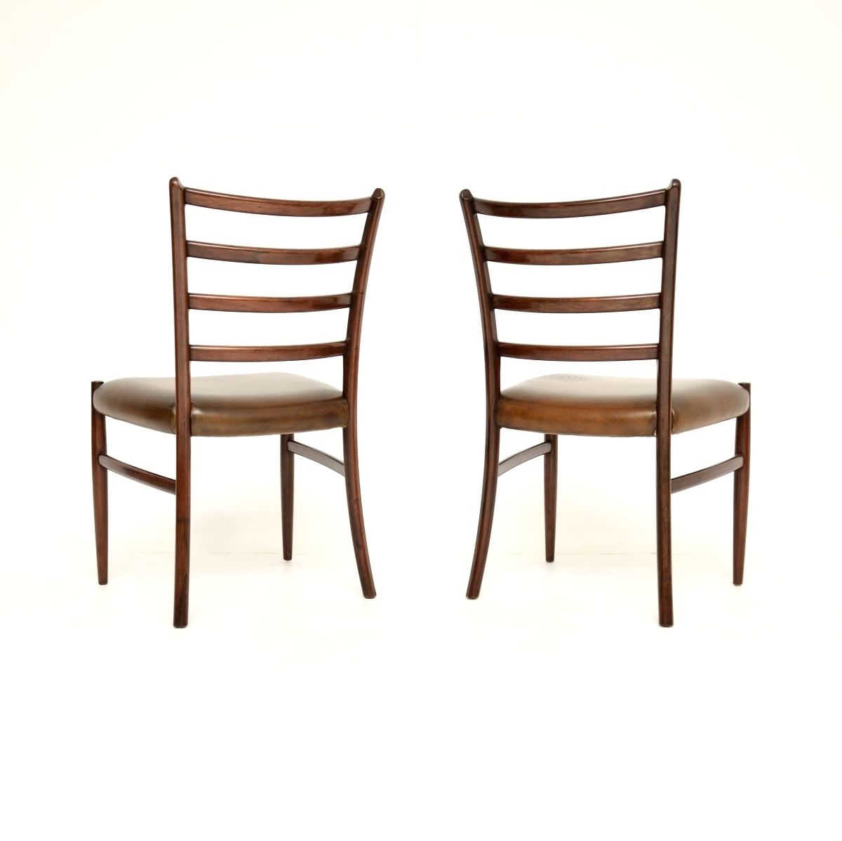 Pair Of Danish Rosewood And Leather Chairs By Johannes Andersen photo vinterior