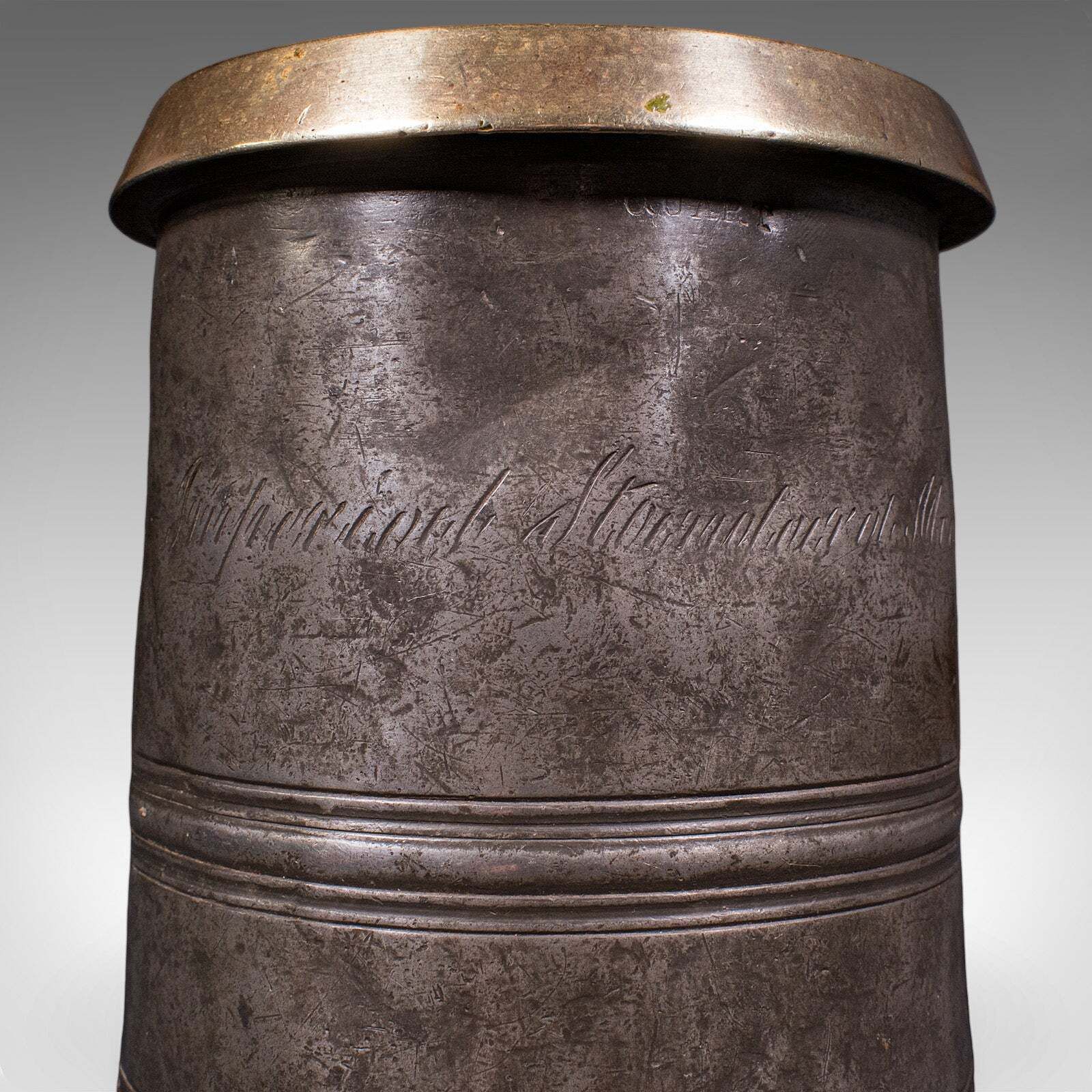 Antique Public House Tankard, English, Pewter, Quart Jug, Breweriana, Victorian photo buy