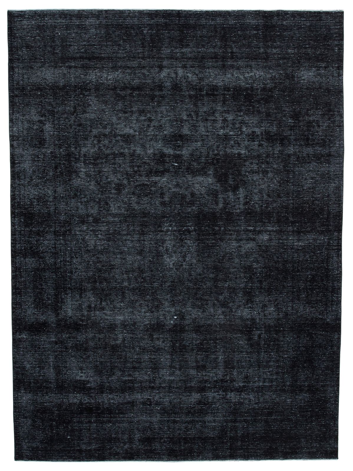 9x13 Zwart Overdyed Groot Vloerkleed
