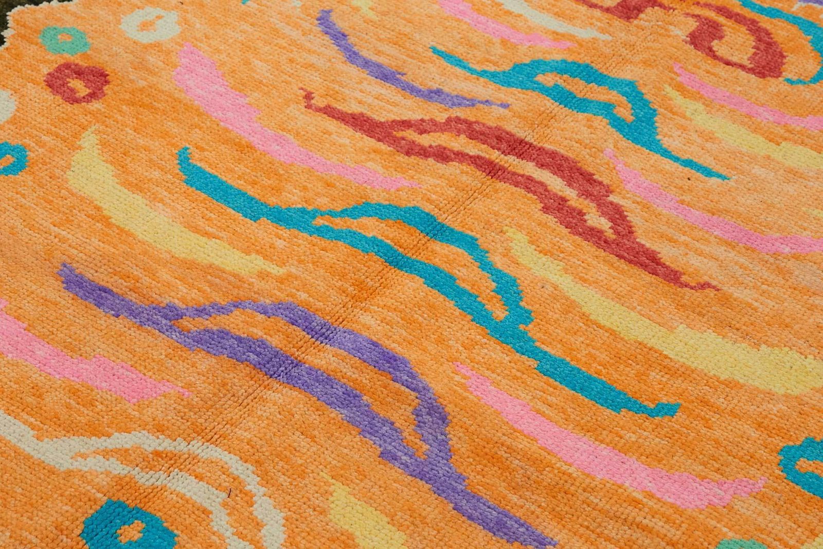 Tapis Oushak tigre noué à la main 6x8   46688 photo 1503.0