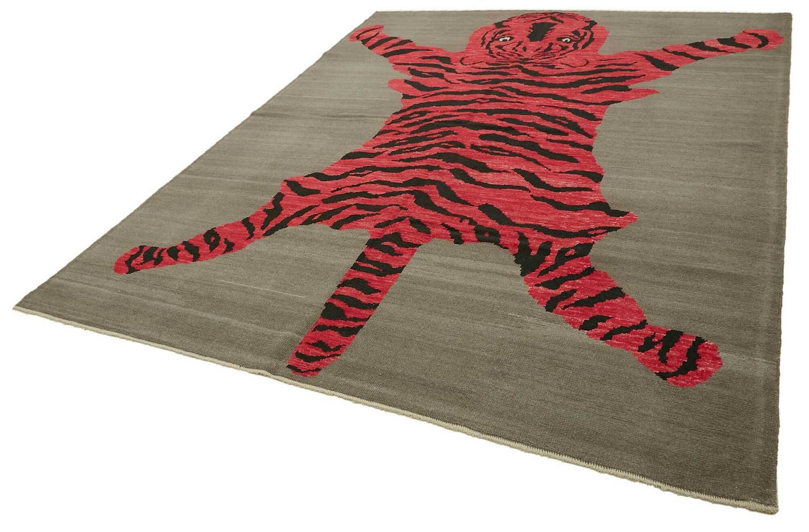 Tapis Oushak tigre noué à la main, 9x12 photo for sale