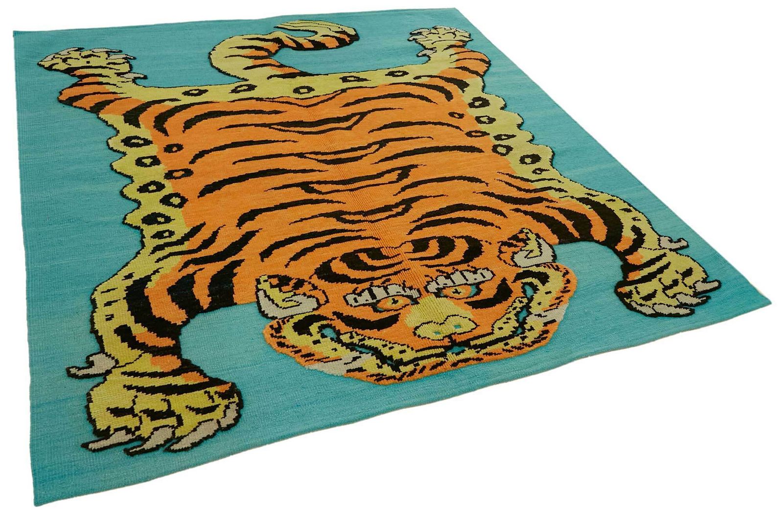 Tapis Oushak tigre noué à la main 6x7   46679 photo furniture
