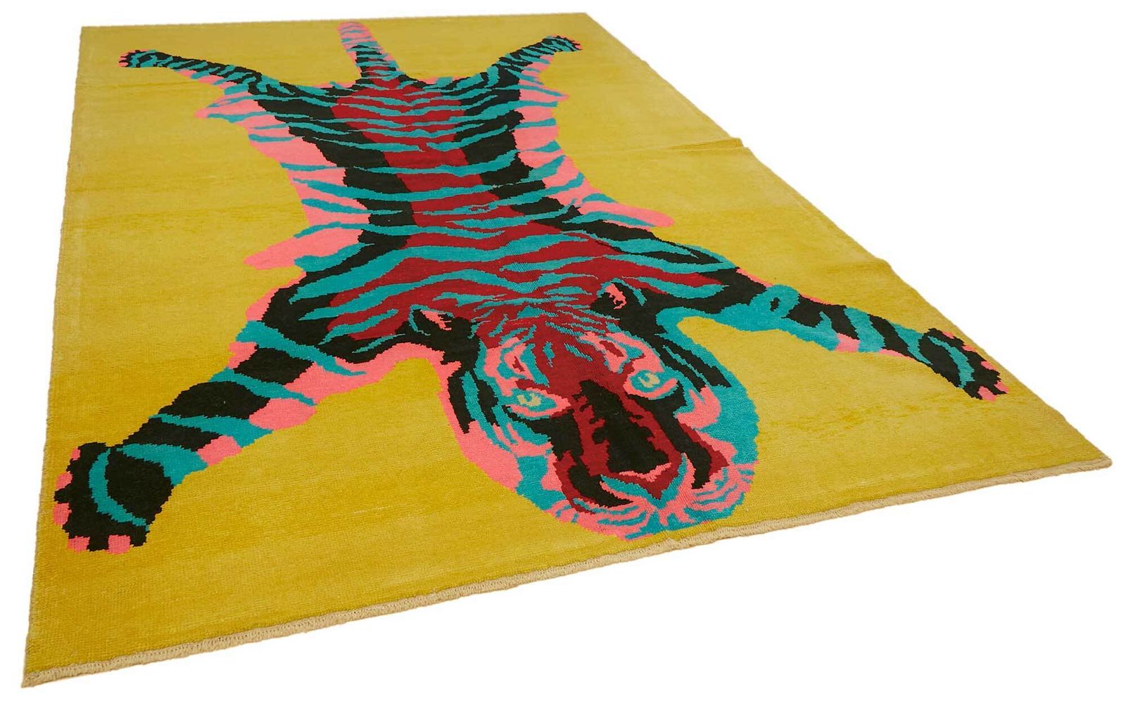 Tapis Oushak Tiger noué main 8x12 photo furniture