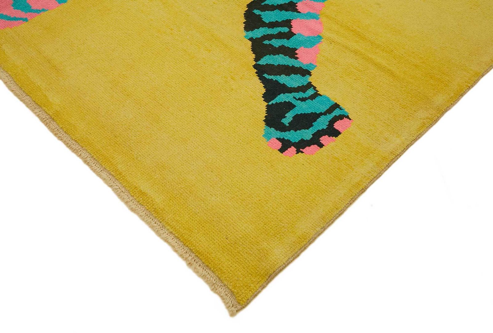 Tapis Oushak Tiger noué main 8x12 photo Textiles