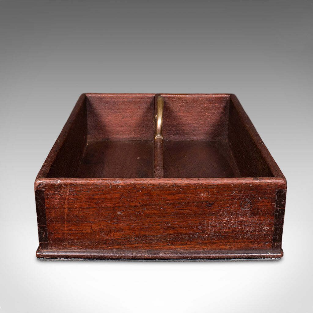 Antique Housemaid's Duty Carry, English, Work Box, Tray, Country House, Georgian photo 505.0
