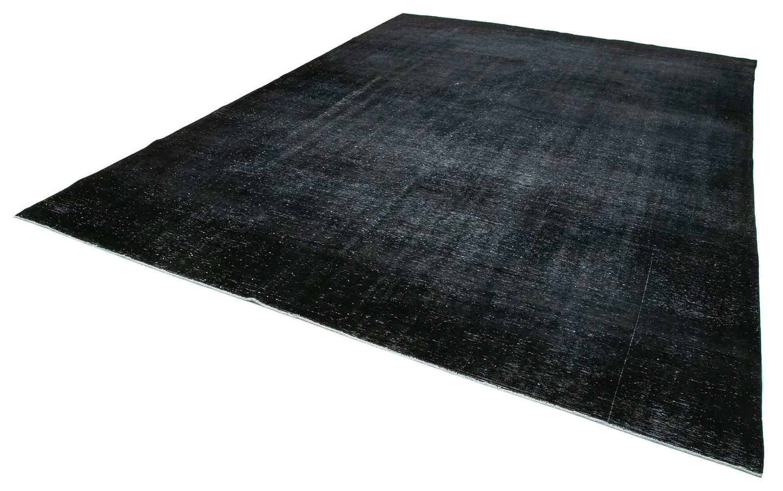 Grand tapis overdyed noir, 10x14 photo for sale