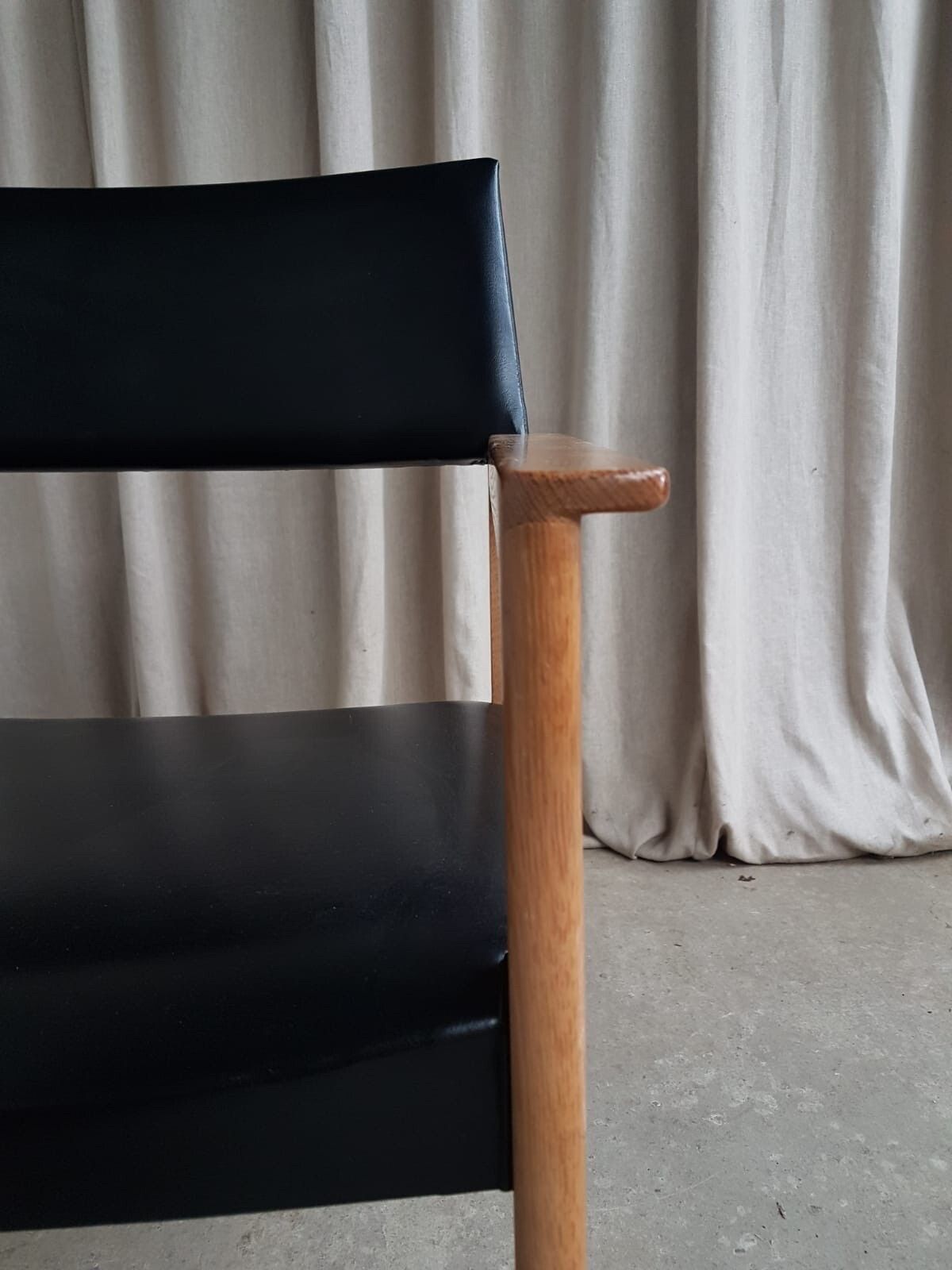 photo furniture Vtg Late Mid Century Danish Oak Chair Side Occasional Armchair Scandi Retro R366