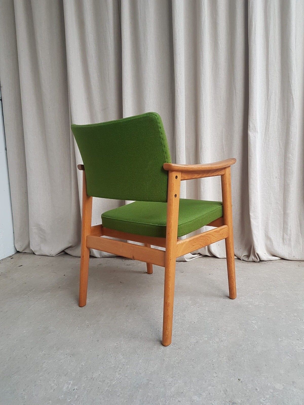 Vtg Mid Century Oak Armchair Side Chair By Erik Kirkegaard For Hong Stole R340 photo buy