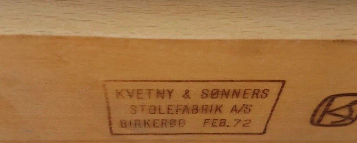 Furniture Vtg Mid Century Danish Wool Scandi Chair By Kvetny & Sønners Stolefabrik #398 photo