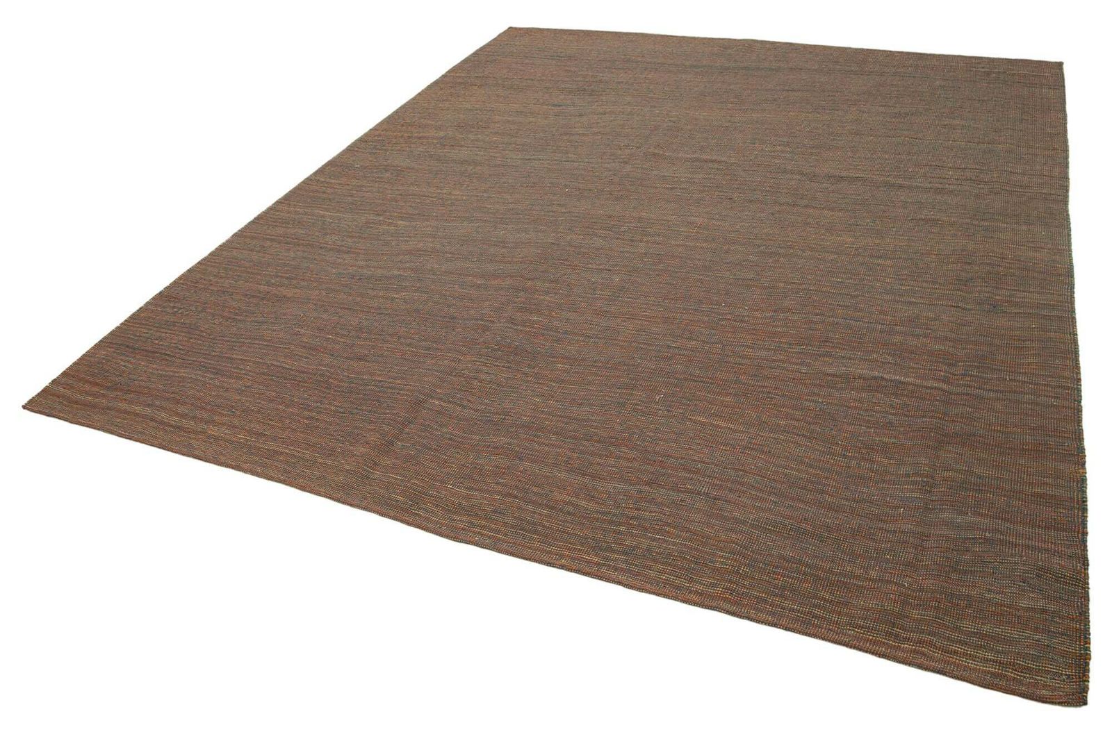 Tapis kilim contemporain brun, 8x10 photo for sale
