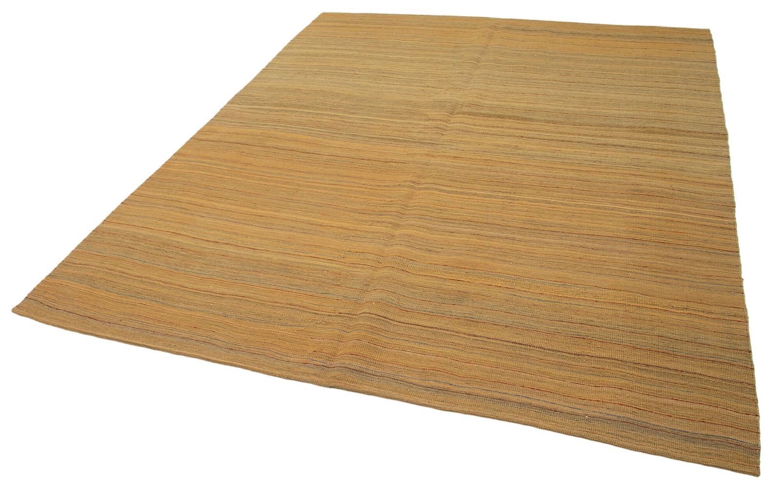 Tapis Kilim contemporain jaune, 7x8 photo for sale