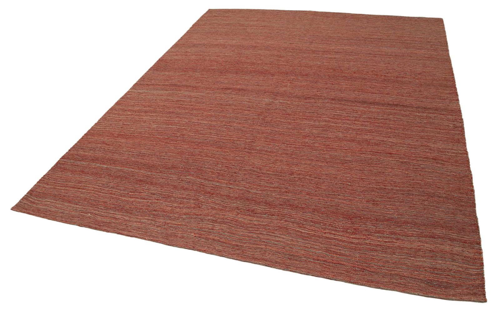 Tapis Kilim contemporain rouge, 7x9 photo for sale