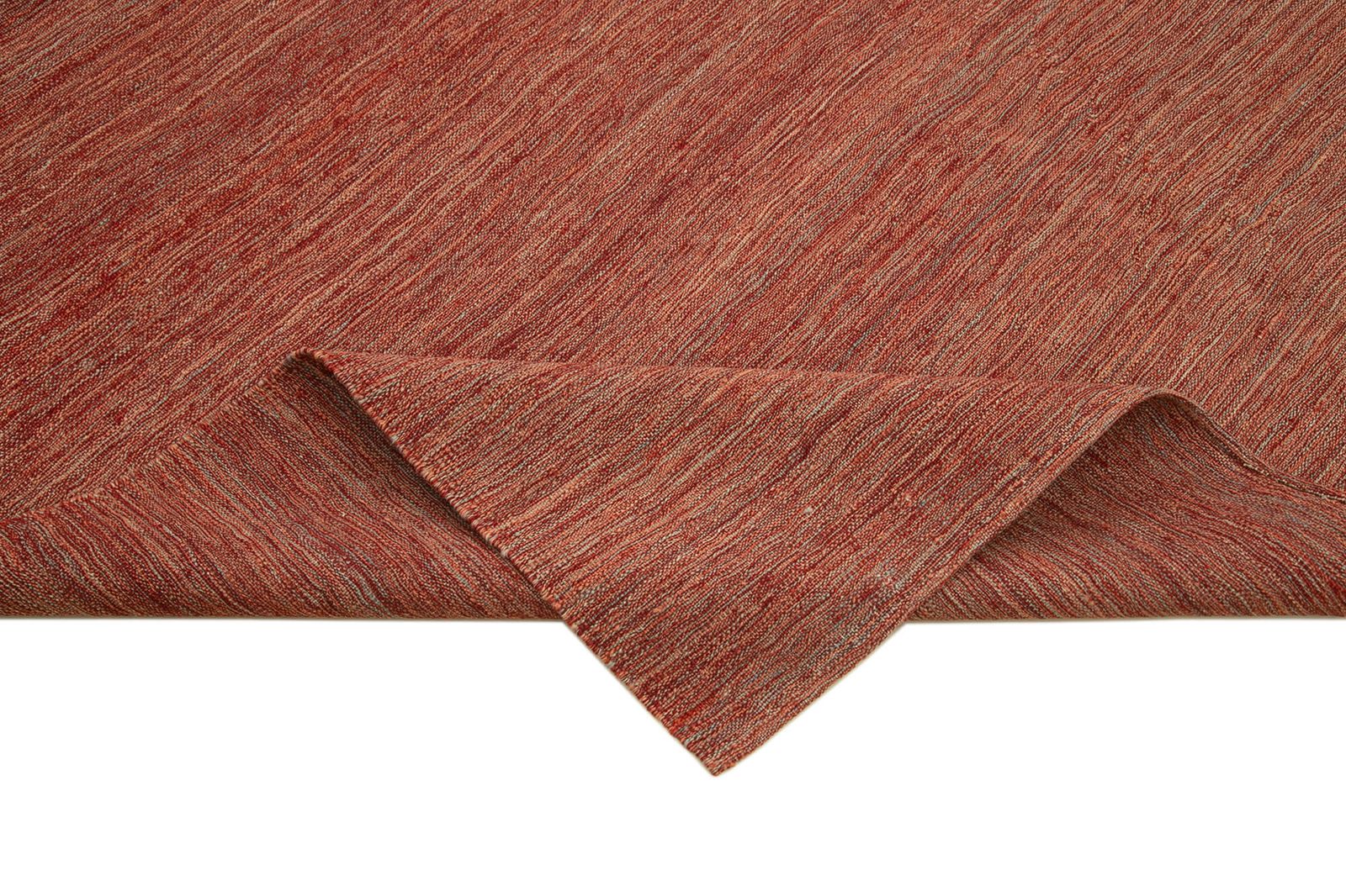 Tapis Kilim contemporain rouge, 7x9 photo vinterior