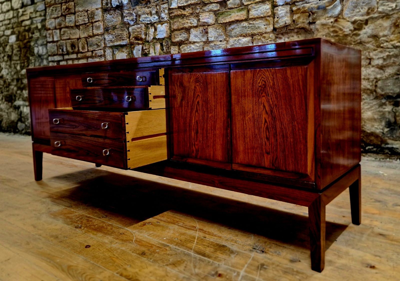 Mid Century Rosewood Sideboard Robert Heritage For Archie Shine   Harrods photo furniture