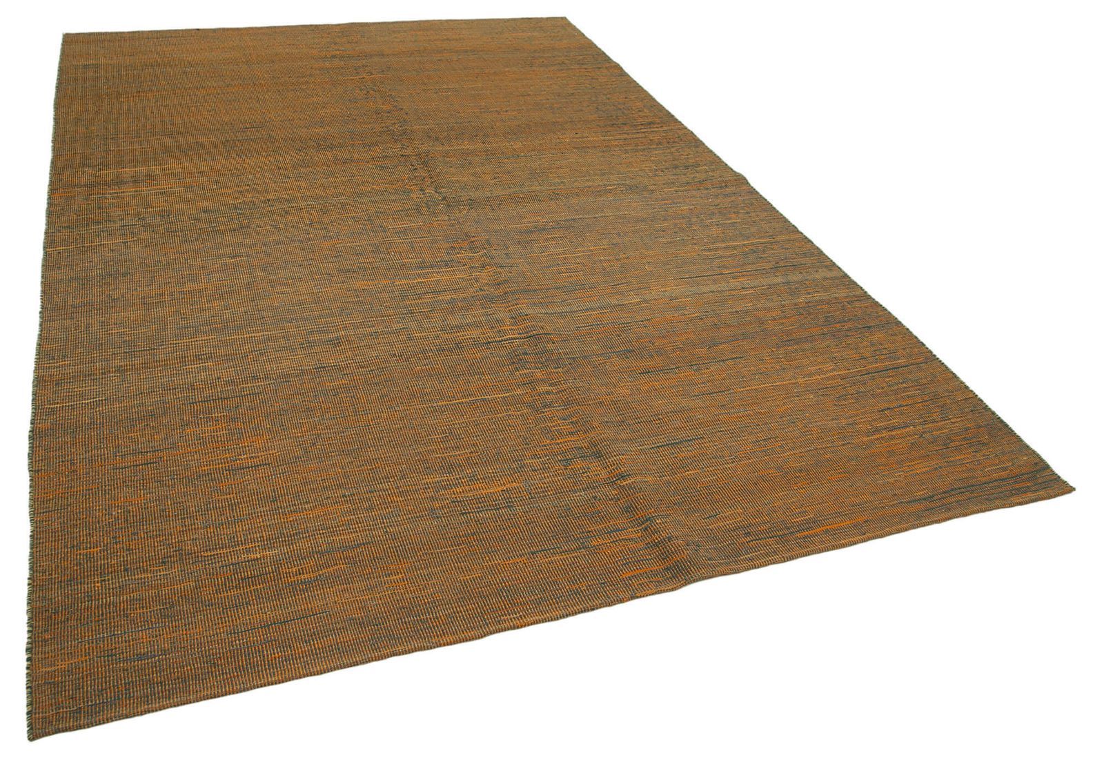 Tapis Kilim contemporain orange, 7x10 photo furniture