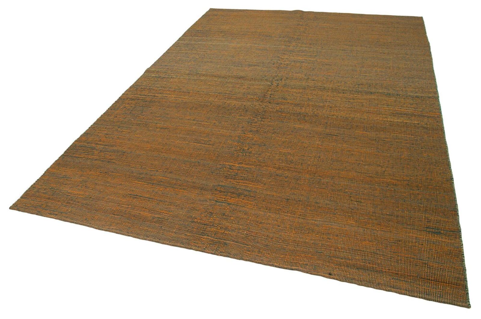 Tapis Kilim contemporain orange, 7x10 photo for sale