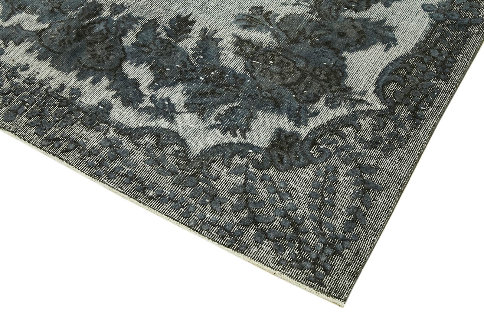 6x9 Grijs Overdyed Vloerkleed photo Textiel