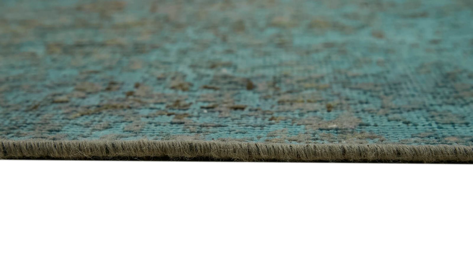 Tapis grande surface turquoise surdéteint, 9x12 photo vintage