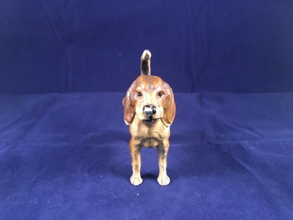 Cold Painted Hound, Lead, Possibly Nuremberg Early C20th photo for sale