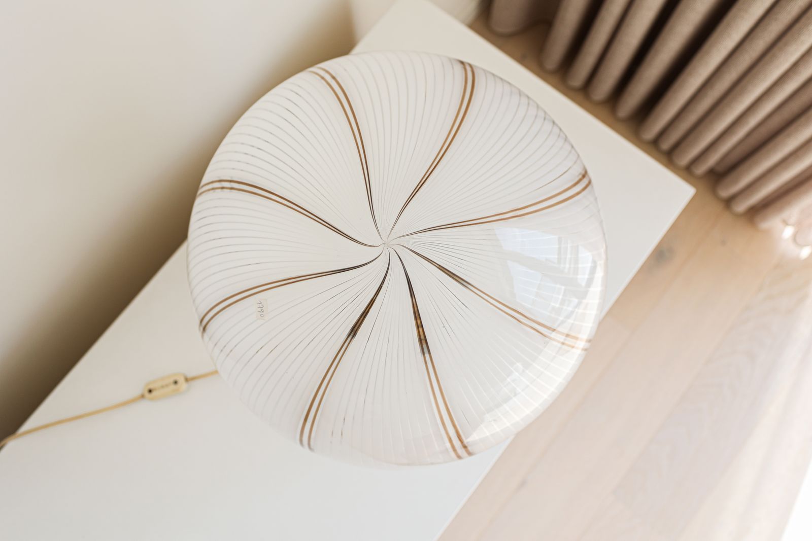 Vintage Swirl Murano Table Lamp, 1970s photo 429.0