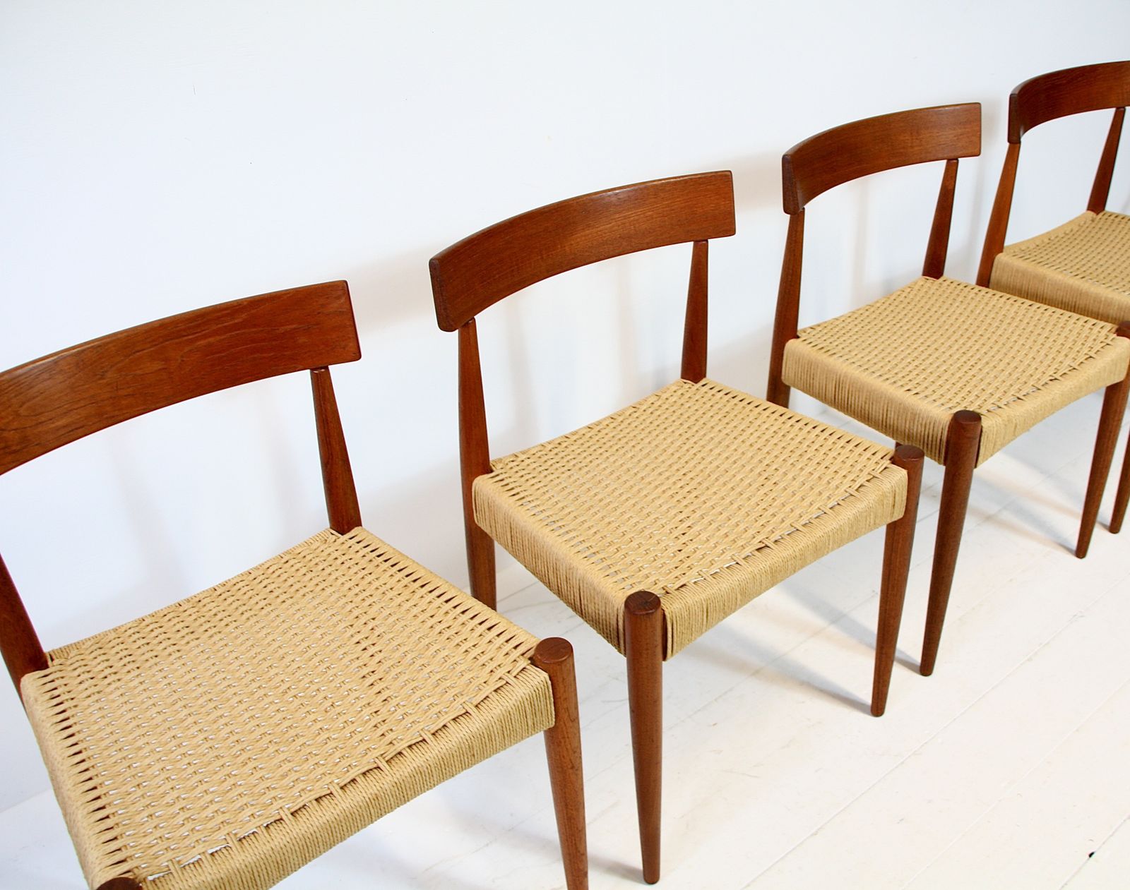 Danish Dining Chairs By Arne Hovmand Olsen   Mogens Kold 1960s photo 1795.0