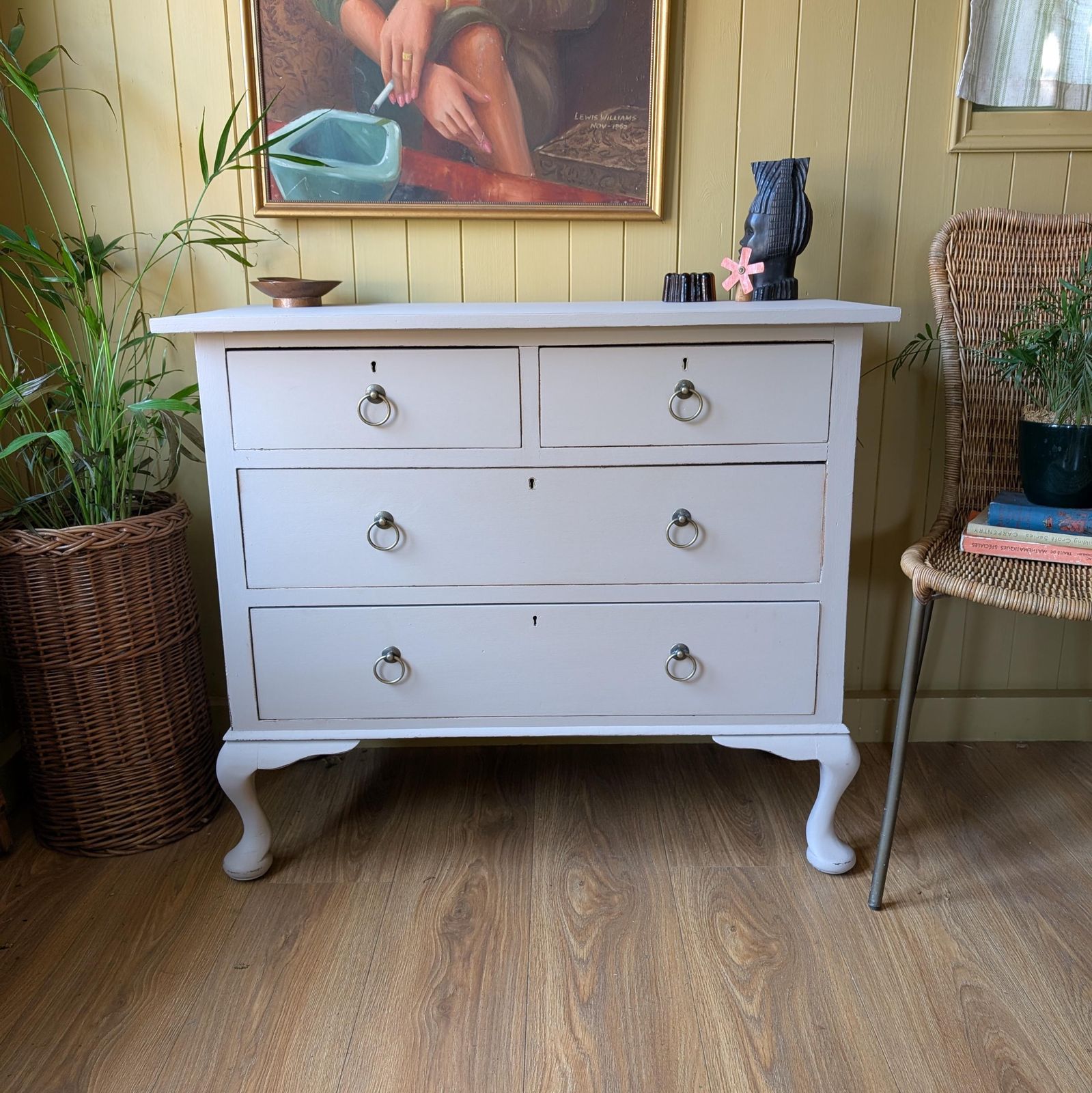 Painted Antique Chest Of Drawers photo for sale