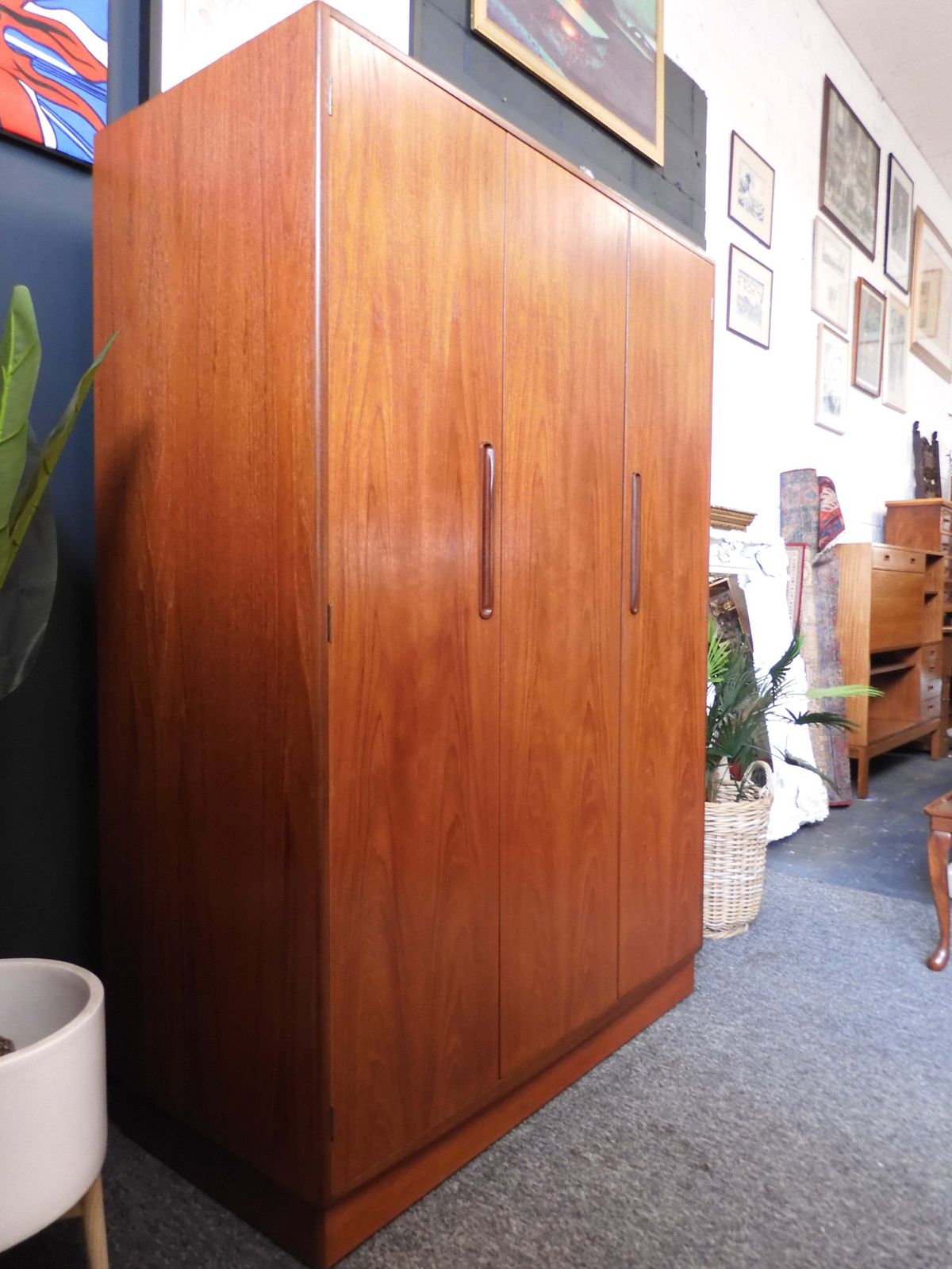 G Plan Fresco Triple Wardrobe In Teak – United Kingdom, 1960s photo vintage