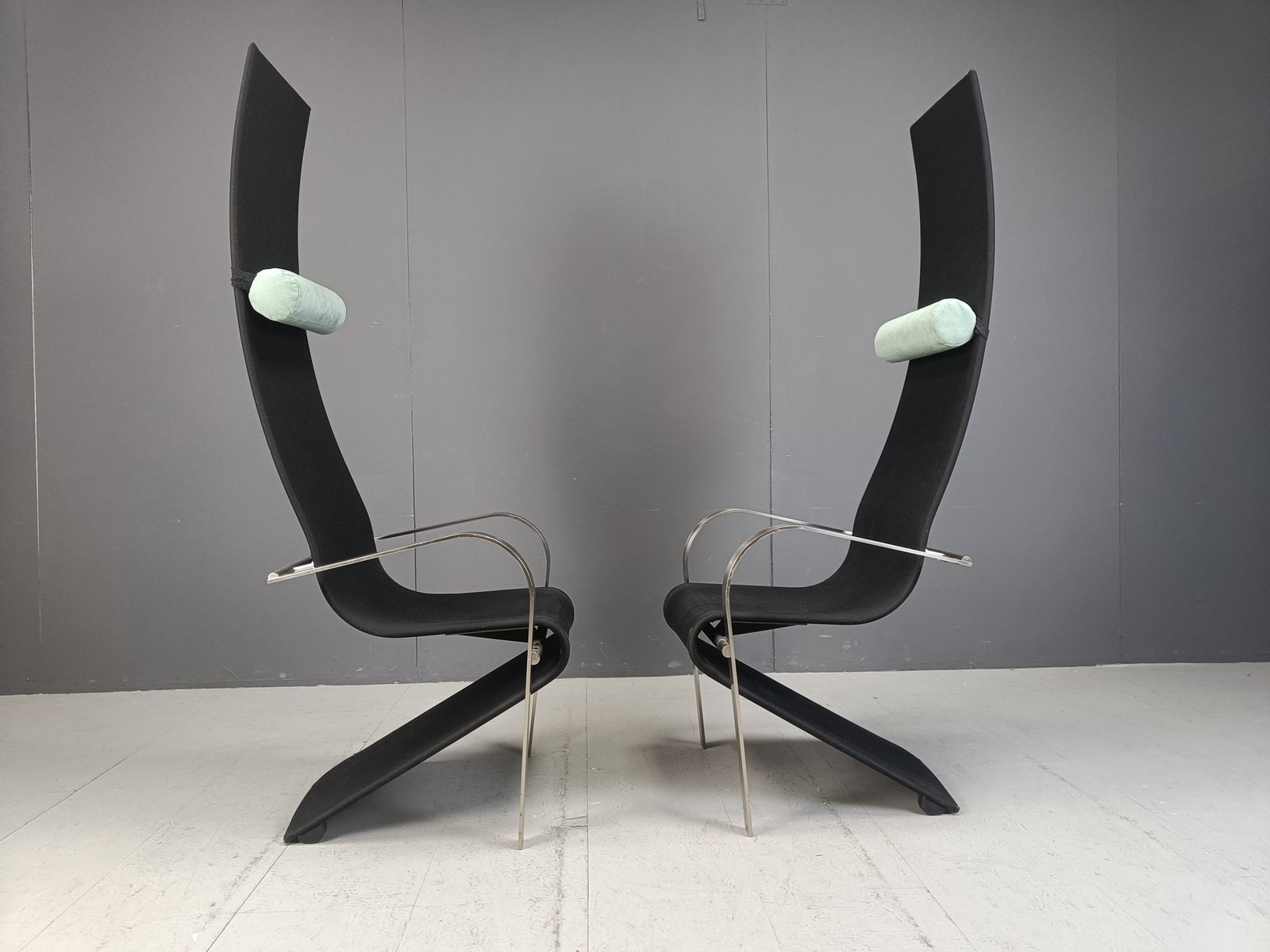 Postmodern King Dining Chairs By Belgochrom   Set Of 6 photo buy